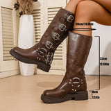 Cowboy Boots Retro Brown Boots Maillard Boots Children Spring And Autumn 2025 New Burst Knight