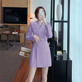 And Autumn High-Grade Thin 2025 Wind Coat Women's Long Spring And Autumn New Double Row Buckle Long Suit
