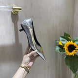 Zingj Heels Women Nude Small Heel Fine Heel Pointed French Gentle Match Skirt Low Heel Low Heel Shallow Mouth Four Seasons Single Shoes-Outfit