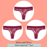 Floral Lace Underpants Women Thong Lingerie Sexy Panties Perspective Underwear Panties Solid Briefs For Female
