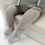 to 6 Years Summer Knitted Mesh Pantyhose For Princess Ultrathin Breathable Large Bowknot Tights For Girls Cotton Kids