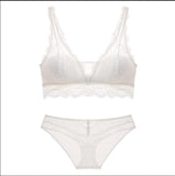 Fashion Sexy Bra set Women's push up Lace Underwear Panties Thin breathable bra set Jacquard Sexy Underwear Free