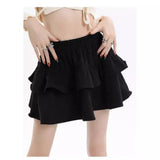 Wicked Half-Dress Women's Autumn And Winter New Small Cake Skirt Anti-Bung Pong Skirt A Short