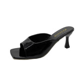 New High-Heeled Sandals Square Head Korean Version Of Fashion High-Heeled Shoes Large-Size Fashion