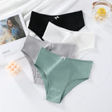Cotton Panties Female Underpants Sexy Panties for Women Briefs Underwear Intimate Plus Size Pantys Lingerie 4 Solid