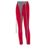 Zingj Women's Wear 2024 Autumn And Winter New Fashion Personality Knit Tight Casual Pants Pants Versatile