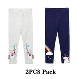 Girl Leggings Trousers Kids Pants Elastic Waistband Girls Pants Skinny Print Cartoon Unicorn Children Leggings