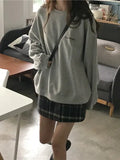 plain oversized sweatshirt with