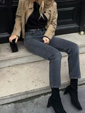 Women's Fashion Retro Long-Sleeved Collar Short