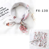 Square Silk Scarf Women Fashion Print Small Neck Scarfs Office Lady Hair Band Foulard Hand Kerchief Female Bandana