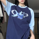Star Graphic Raglan Short Sleeve Oversized TeeOutfit