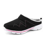Plush Slippers Men Outdoor Heel Wrap Men Shoes EVA Anti-slip Thick Sole Platform Shoes Warm Women Winter Slipper for
