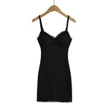 Zingj Fashion Women's Sexy Hot Girls Lace Breast Cushion Suspender Dress Spring And Summer Fashionable Hip
