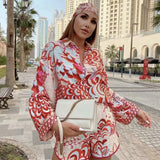 Tetem Floral Print Women Hot Shorts 2021 Summer New Kimono Patchwork Elastic Waist Button Up Casual Chic Female