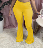 Autumn Sexy High Waist Tight Flared