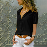 Color Intellectual Style Women's Short Sleeve