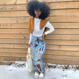 Zingj Patchwork Striped Print Jogger Pant Women Rave Festival Clothing 2023 Summer Casual High Waist Bodycon Active Sweat Pants 211-1-Outfit