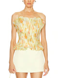 Sweet Wind Top 2025 Spring New Fresh And Comfortable Casual Fashion With A Word Shoulder Wood Ear To Wipe The