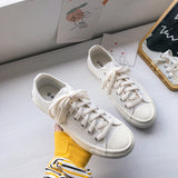 New Female Summer New Student Korean Version of Harajuku Style Breathable All-match Sneakers Tide All White Canvas