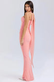 Corset Top With Long Scarves And Body-con Midi Skirt Set-Outfit