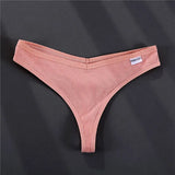 Sexy Cotton Women Brazilian Panties V Waist Female T-back Underpants Intimate Lingerie Bikini Panty