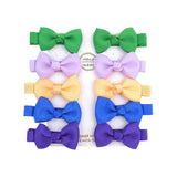 Cute Mini Bowknots Hair Clips For Baby Girls Colorful Ribbon Boutique Barrettes Hairpin Headwear Kids Hair