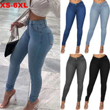 Autumn And Winter 2022 Female Jeans Pants Temperament Commuting Fitness Pants Tight Pants-Outfit