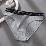 Women's Cotton Briefs Sexy Underwear Women's Panties Female Underpants Fashion Ladies Lingerie Solid Colors