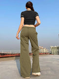 Straight Leg Pocket Cargo Pants- Outfit