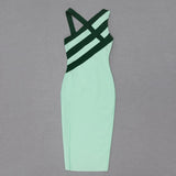 Bodycon Bandage Dress 2022 New Sexy Sleeveless Summer Clothes Club Evening Party