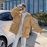 Korean Loose Puffer Jacket Oversize Women's Short Winter Female Coat Women Thickened Parka Feminina Harajuku Outerwear
