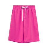 Summer Shorts Women High Waist Shorts 2021 short femme Solid Color Side Pockets Casual