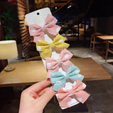 New Girls Cute Plaid Print Star Hairpins For Kids Children Sweet Headband Hair Clips Barrettes Fashion Bow