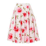 Animal Leopard Retro Vintage 50s Skirt Women Ladies A Line Midi Floral Print 2022 Sexy High Waist Swing Pinup