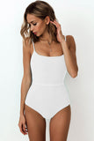 Zingj Popular Female One-Piece Swimsuit Solid Color Special Cloth Belt Integrated Bikini