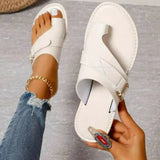 Zingj Slipper Female 2024 Summer Toe Belt Buckle Stitching Casual Roman