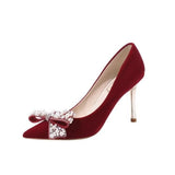 Shoes Women 2025 New Bridal Shoes Red Show Heds Wedding Dress Two Wear Not Tired High Heels Wedding Red
