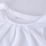 Women New Summer Blouse Fashion Sleeveless Round Neck Chiffon Blouse Cheap Cloth Korean