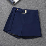 Zingj Spring And Summer Shorts Female Autumn Summer 2024 New High Waist Khaki Boot Pants Are Versatile With A Thin Korean Version Of Wide Leg