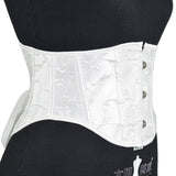 New Milk White Relief Flower Short Girded 16Cm3 Buckle Fish Bone Support Lol Rita Waist