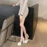 Shoes Thick Heel High Heels Waterproof Table Mary Treasure Shoes Autumn And Winter Single Shoes Women 2025 New Shoes French