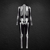 2025 Halloween Women's Body Bone Print Party Cosplay Tight Jumpsuit