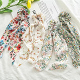 Women Streamers Bohemian Scrunchies Print Elastic Hair Bands Girls Hair Ropes Ties Holder Ponytail Headwear Hair