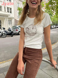 Silence Graphic T-Shirt Women Summer Cotton Round Neck Rock n Roll Y2K Tee Shirt Tops 2021 Casual T Shirt