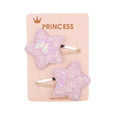 Glitter Cartoon Cartoon Love Heart Crown Hair Clips For Girls Handmade Hairpins Boutique Barrette Kids Hair