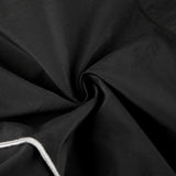 Piping Detail Size Friendly Parachute Cargo Pants-Outfit
