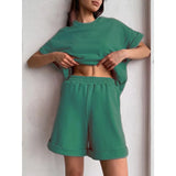 New Solid Rainbow-Colored Fashion Jacket Two Sets Of Fashion Sports And Leisure Suit