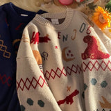 Sweater WOMEN Clothing Sweater Knitted Kawaii Clothes Coat Harajuku Cropped Jumper Pull Autumn Tops Korean