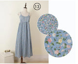 Summer Women Sleeveless Spaghetti Strap Long Dress Mori Girls Beach Floral Dress Retro Dress vestidos longos de