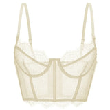 Amazing Shaper Bra Women 's Embroidery Bralette Adjustable Shoulder Strap Removable Ultra-thin Underwear Ladies